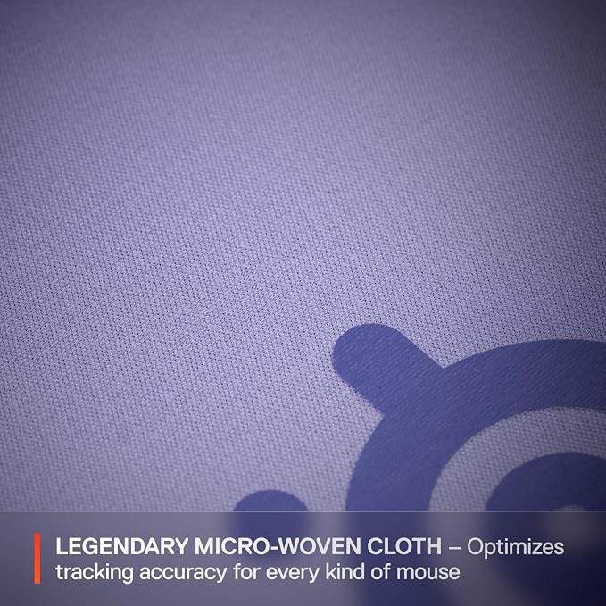 SteelSeries QcK Cloth Gaming Mouse Pad - Exclusive Micro-Woven Surface - Optimized for Gaming Sensors - Maximum Control - Size M - Lavender - Image 3