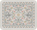 iCasso Aesthetic Small Mouse Pad, 9.5x7.9in,Home Office,Gray Floral | Mini Portable Travel Mousepad, Anti-Slip and Comfortable Cloth Mouse Mat with Stitched Edges for Computer, Home by iCasso