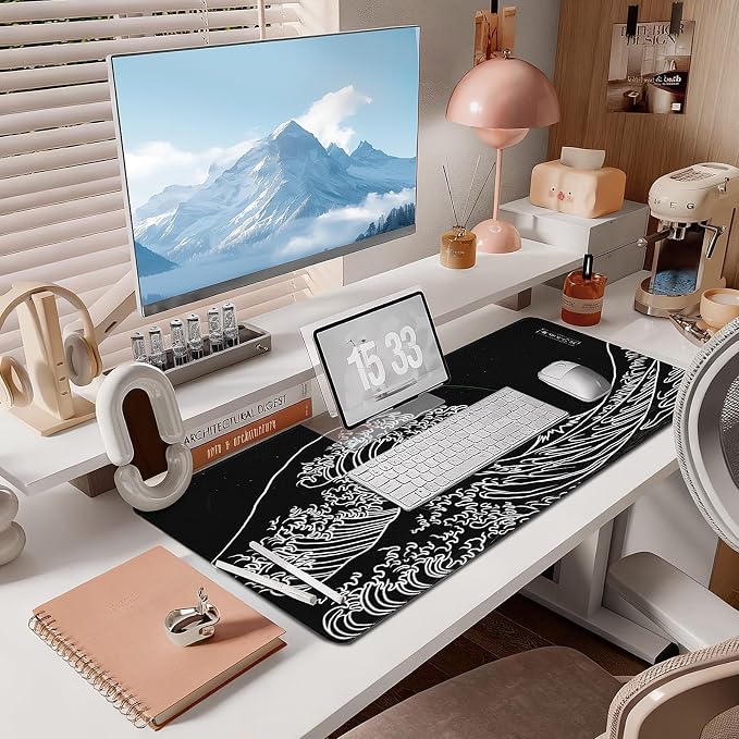Mouse Pad Gaming - Desk Mat for Keyboard and Mouse - Large Mouse Pads for Desk, Gaming Mousepad with Non-Slip Base, Desks Pad (31.5" X 11.8") for Game, Office and Home - Image 7