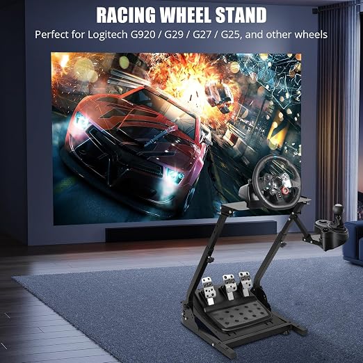 GarveeTech G920 Racing Steering Wheel Stand Shifter Mount fit, Wheel Stand, Height Adjustable & Foldable Steering Wheal Stand Compatible with G25, G27, G29, G920 Gaming NOT Included Racing Wheel - Image 7