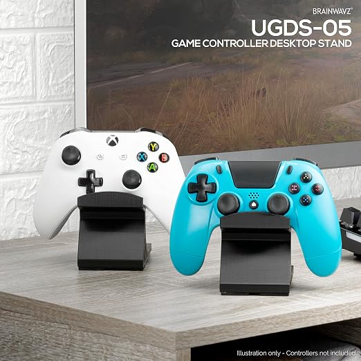 Game Controller Desktop Holder Stand (2 Pack) - Universal Design for Xbox ONE, PS5, PS4, PC, Steelseries, Steam & More, Reduce Clutter UGDS-05 by Brainwavz - Image 4