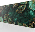KTRIO Large Gaming Mouse Pad, Desk Mat, 31.5 x 15.7 in, Green Leaves, XXL | Smooth Micro-Weave Surface, Artistic Pattern Design, Non-Slip Rubber Base, Durable Stitched Edges, Office & Home Use by KTRIO