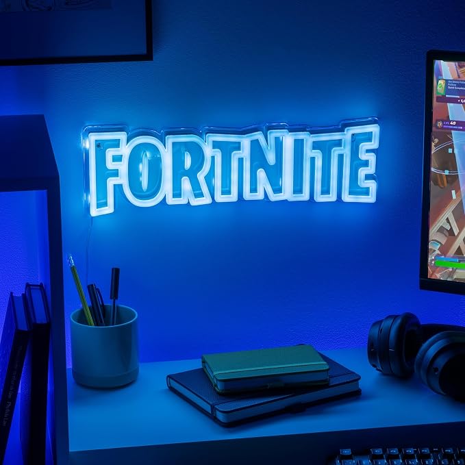 Fortnite Logo LED Neon Wall Light, Officially Licensed Gaming Lamp with Power Cord for Home, Bedroom, Living Space Decor, Gift for Boys | Paladone - Image 2