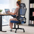 TRALT Office Chair Ergonomic Desk Chair - Gaming Chair with Lumbar Support | 330 LBS Home Office Desk Chairs with Headrest, Reading Chair with Flip-up Armrests, Comfortable Computer Chairs (1, Blue) by TRALT
