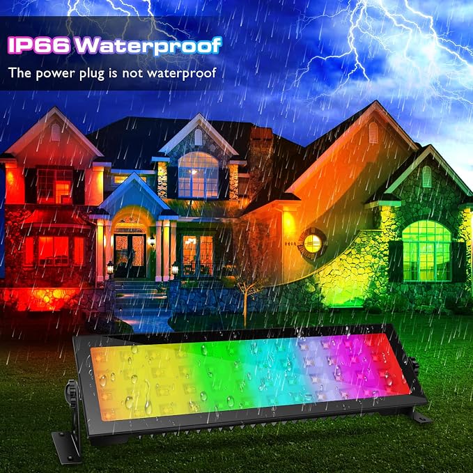 96W IP66 Waterproof Stage Wash Light Bar by APP & Remote Control - Image 3