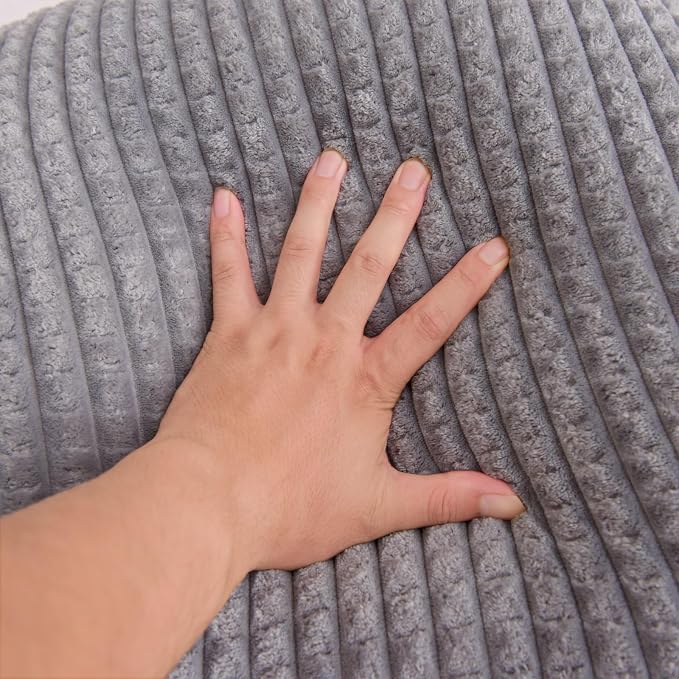 A Nice Night Grey 17" Bed Wedge Reading Pillows with Arms for Sitting - Image 8