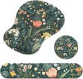 Ergonomic Mouse Pad with Wrist Rest and Keyboard Wrist Rest, Gel Mousepad by GJGOO