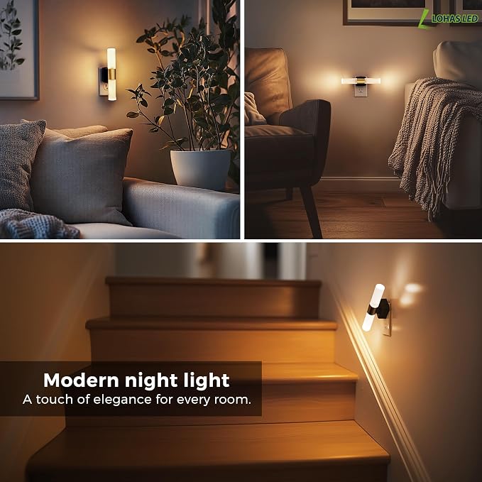 L LOHAS LED Night Light, 2 Pack Night Lights Plug into Wall - Image 7
