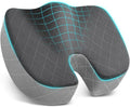 TushGuard Memory Foam Office Chair Seat Cushion - Dark&Light Grey, X-Large | for Car Seat, Airplane, Desk Chair - Sciatica & Hip & Coccyx Pain Relief Cushion for Long Sitting Office Workers, Car Drivers by TushGuardSeatCushonsPillows