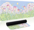 Kawaii Flower Mouse Pad Large Desk Mat Extended Keyboard Mouse Pad Cute XL Mousepad with Non-Slip Base and Stitched Edge Plant MouseMat Desk Pad 31.5 x 11.8 in Mouse Pads for Desk Home Office Gaming by Unknown