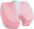 TushGuard Seat Cushion, Memory Foam Office Chair Cushion - Pink, XXX-Large | for Car Seat, Airplane, Desk Chair - Sciatica & Hip & Coccyx Pain Relief Cushion for Long Sitting Office Workers, Car Drivers by TushGuardSeatCushonsPillows