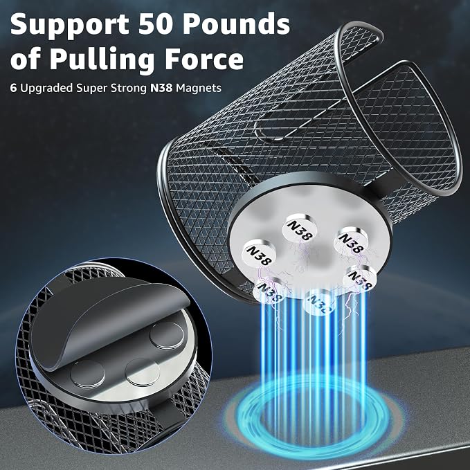 HzTinT Magnetic Cup Holder, N38 Super Magnet Cup Holder,3.54"Inner Diameter - Image 3