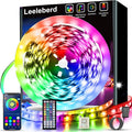 Leeleberd 32.8ft Led Strip Lights Smart App Music Sync Color Changing RGB Led Light Strips Bluetooth LED Strips with Remote Led Lights for Bedroom Home Decoration by Leeleberd