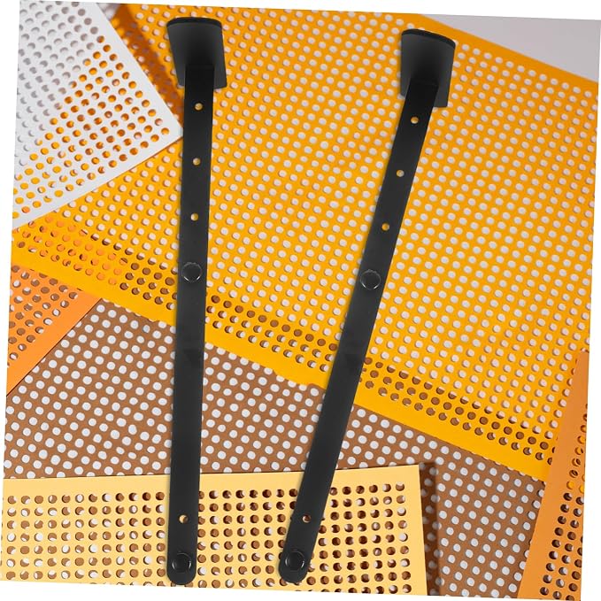 TEHAUX 2pcs Height Pegboard Desk Stand Pegboard Panel Organizer for Office and Gaming Sturdy and Versatile Display Rack for Accessories and Workspace - Image 5