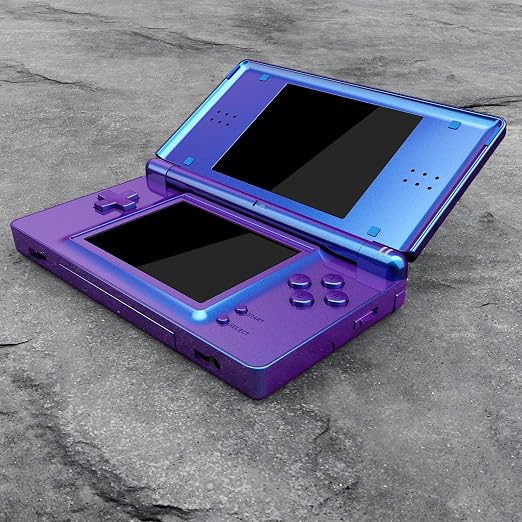 eXtremeRate Chameleon Purple Blue Replacement Full Housing Shell for Nintendo DS Lite, Custom Handheld Console Case Cover with Buttons, Screen Lens for Nintendo DS Lite NDSL - Console NOT Included - Image 7