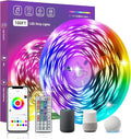 FONEWE Smart WiFi LED Lights 100 ft Remote Control Through APP Led Strip Lights Supports Alexa and Google Assistant Timing Function RGB Color Changing LED Lights for Bedroom and Party by FONEWE