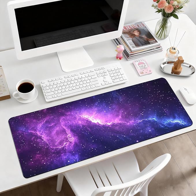 Gaming Mouse Pad, Desk Mat for Keyboard and Mouse, Large Mouse Pad for Desk, Computer Mousepad - Image 2