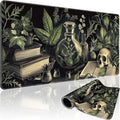 Gothic Dark Botanical Large Gaming Mouse Pad Desk Mat 31.5"x15.7" | Extended Mousepad, Non-Slip Rubber Base , Stitched Edges, for Computer/Laptop/Office/Home by Mcapirivo