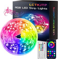LED Strip Lights,RGB Music Sync Color Changing Led Lights with Smart App Control Remote & Remote Control,LED Lights for Bedroom,Room Essentials,Sense of Atmosphere Decorations(50FT-1Roll) by Widicoko