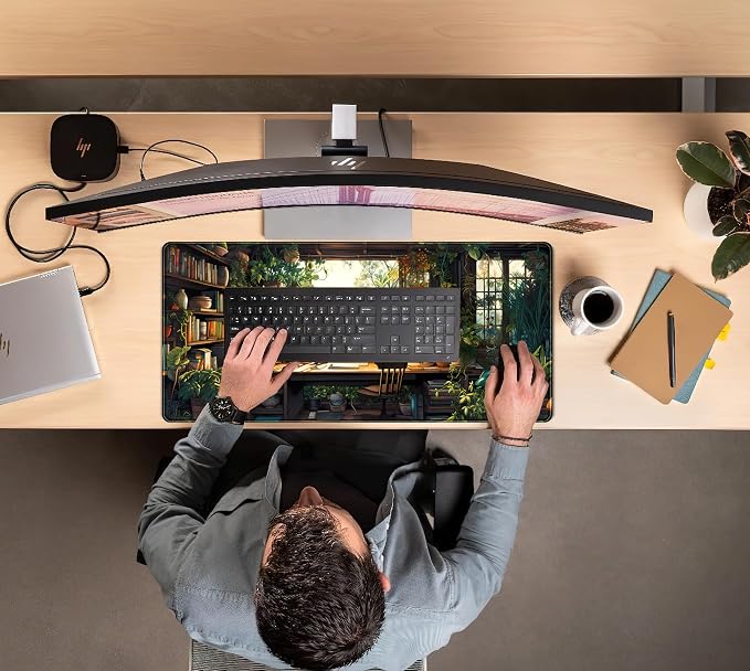 Green Plant Lovers Cute Desk Mat, Kawaii Desk Pad XXL Large Extended Lofi Mouse Pad Gaming Anime Mousepad, Big Laptop Computer Keyboard and Mouse Mat for Girl Women Office Desk Decor 31.5x15.7 in - Image 7
