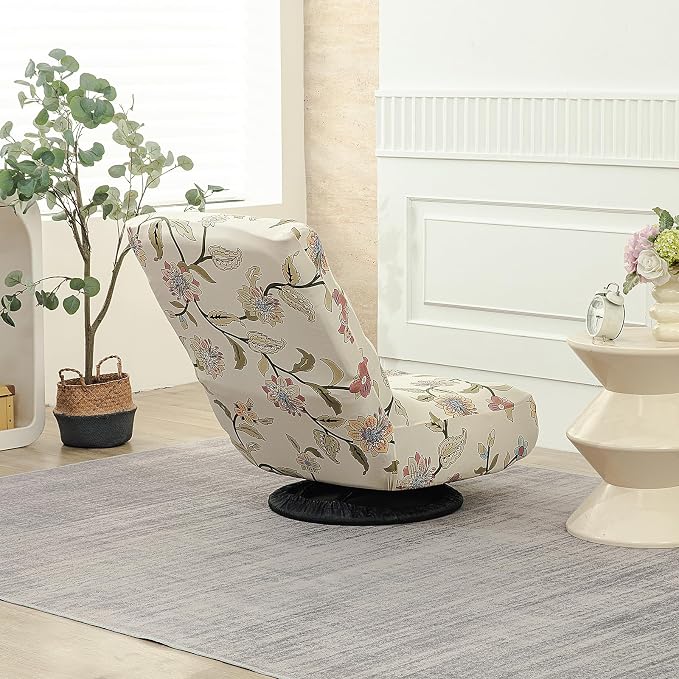 Stretch Swivel Floor Gaming Chair Slipcover - Printed Reclining Folding Protective Lounge Rocker Seat Cover,1 Pack,05 - Image 7