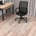 Blvornl Office Chair Mat for Hard Wood Floor, Sturdy Plastic Protector Floor Mat for Office Chairs, Rectangle Transparent PVC Computer Hard Floor Chair Mat for Desk, Office, Home (Clear, 47 X 47in) by Blvornl