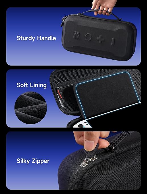 JSAUX Carrying Case for Lenovo Legion Go/Go S/Go 2, Large Hard Travel Bag - Image 5