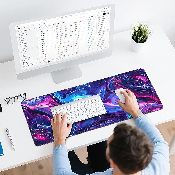 Gaming Mouse Pad - (31.5"×11.8") Topographic Large Mouse Pads for Desk - Desk Mat for Keyboard and Mouse with Non-Slip Base, Desks Pad Matfor Game/Office & Home - Image 6