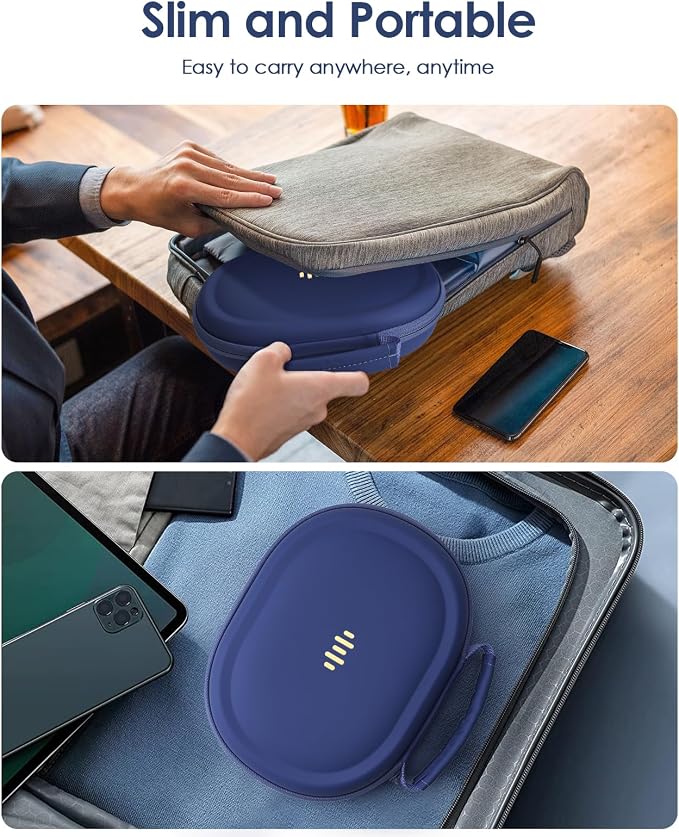 Headphone Case Hard Shell for Bose Quietcomfort/Skullcandy/JBL Tune 720BT/520BT/510BT/Live 770NC/460NC, Super-Slim Upgrade PU Pocket Over-Ear Headset Universal Portable Travel Organizer Bag - Image 5