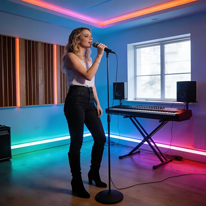 PAUTIX COB LED Strip Lights Pro, UL-Listed RGB Smart IC Chasing Color Addressable COB LED Tape Light, Music Sync Flexible RGB LED Lights, Smart Strip Light, for Party, Bedroom, Color Changing, 20ft - Image 9
