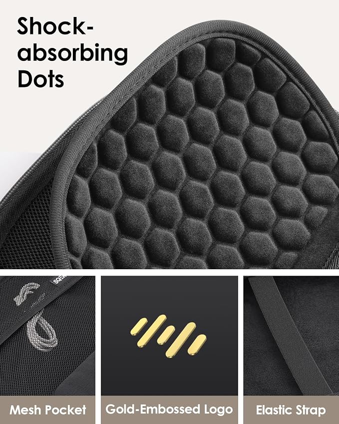 Headphone Case Hard Shell for Bose Quietcomfort/Skullcandy/JBL Tune 720BT/520BT/510BT/Live 770NC/460NC, Super-Slim Upgrade PU Pocket Over-Ear Headset Universal Portable Travel Organizer Bag - Image 3