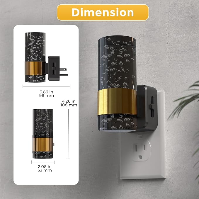 L LOHAS LED Night Lights Plug into Wall, 3000K Acrylic Night Light - Image 5