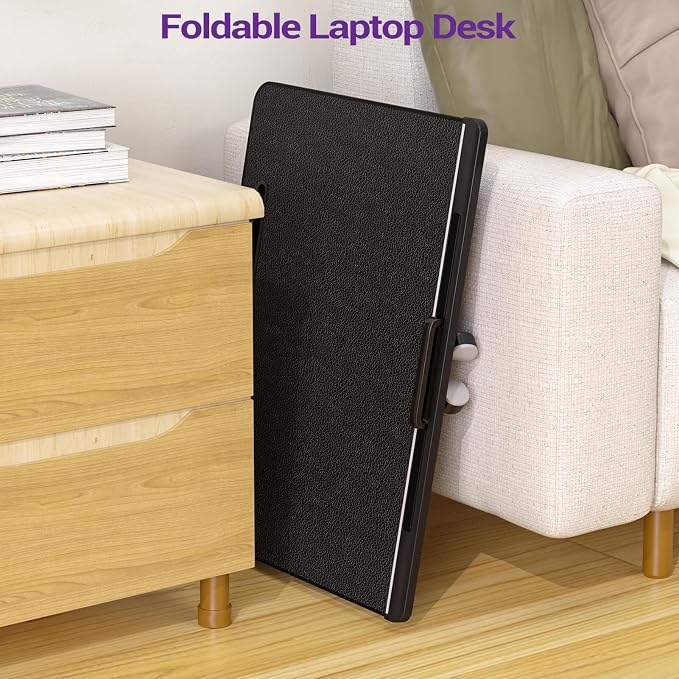 NEARPOW XXL Bed Table Tray, Adjustable Laptop Lap Desk for Couch, Gray - Image 7