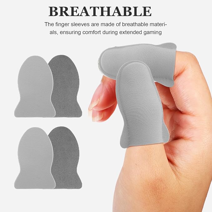 10pcs Breathable Finger Sleeves for Gaming with Enhanced Sensitivity and Wear-Resistant Cloth Material Comfortable Finger Covers for Mobile Gaming and Fighting Games - Image 3