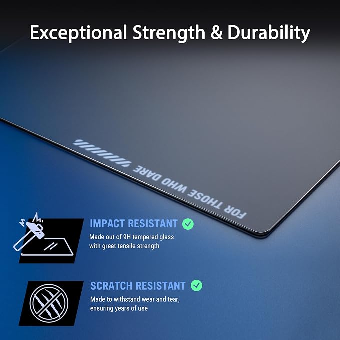 ASUS ROG Moonstone Ace L Glass Gaming Mouse Pad, 19.7” x 15.7” - Black - Image 6