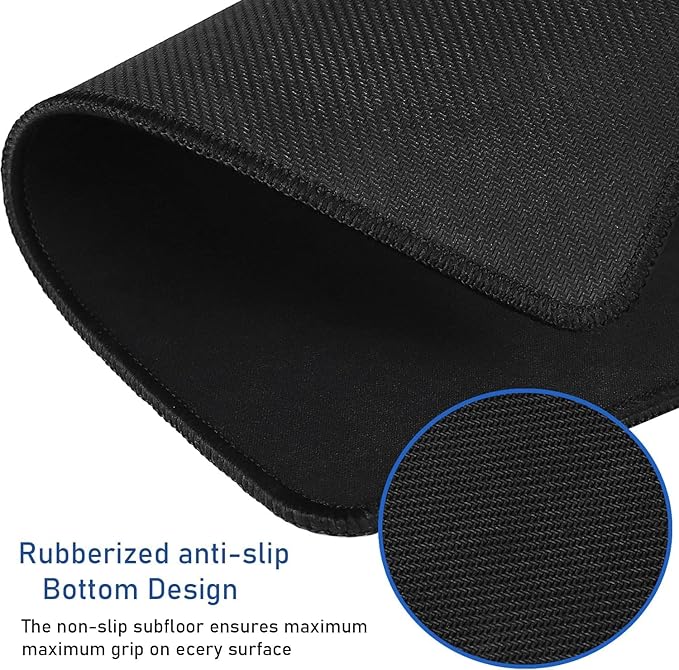 Large Extended Gaming Mouse Pad with Stitched Edges 47.3 X 23.6 in Mousepad | Mouse Pad, Non-Slip Natural Rubber Base,Waterproof Computer Keyboard Pad Mat for Esports Pros/Gamer/Desktop/Office/Home - Image 4