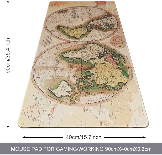Professional Gaming Mouse Pad XXL & Computer Large Mouse Pad Table Mat(35.4x15.7x0.1IN, Ball) - Image 2