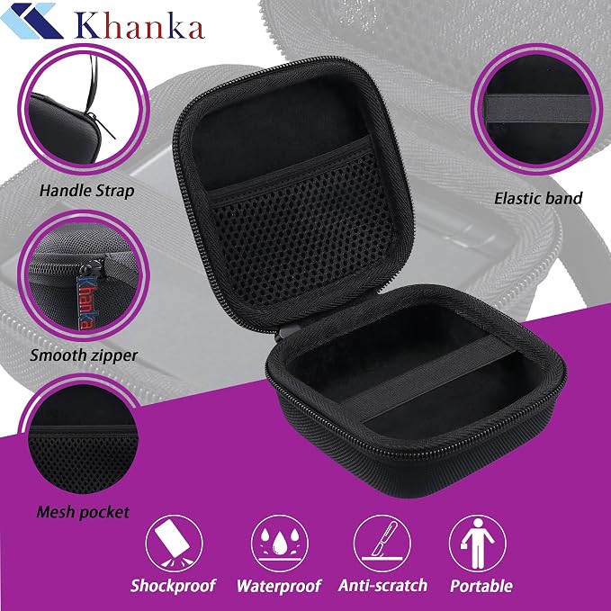 Khanka Hard Case for Anbernic RG Rotate/RG34XXSP/RG35XXSP Retro,Black - Image 5