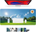 Galdas Gaming Mouse Pad XXL XL Large Long Extended Big Mousepad Non-Slip Rubber Keyboard Mouse Pad with Stitched Edges for Laptop Home Office (31.5x11.8x0.08 Inch) … (Grass) by Galdas