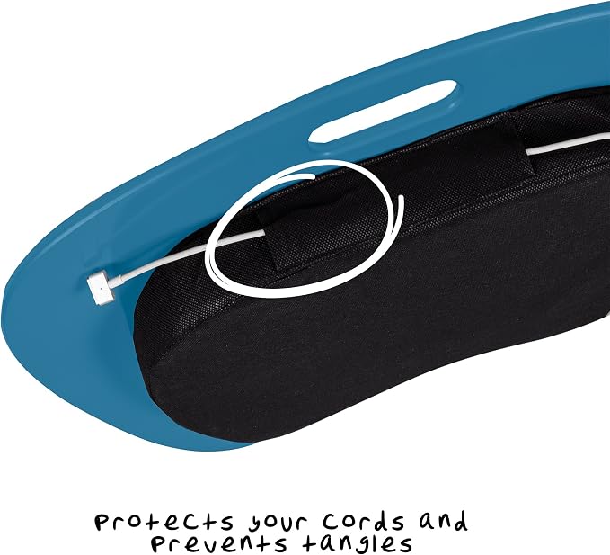 Honey-Can-Do TBL-06321 Portable Laptop Lap Desk with Handle, Indigo Blue, 23 L x 16 W x 2.5 H - Image 4