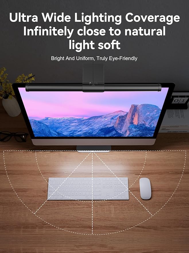Fortunepro Monitor Light Bar, Monitor Light Backlight Desk Lamp with Remote - Image 5