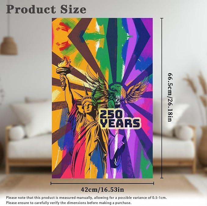250th Anniversary Graffiti 2 Pcs Recliner Headrest Protector - Couch Chair Breathable Decoration Cover with Anti-Slip Base & Fixing Nails, Machine Washable for Home/Office Chair - Image 6