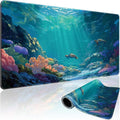 Sea Turtles Large Gaming Mouse Pad Desk Mat 31.5"x15.7" | Extended Mousepad, Non-Slip Rubber Base , Stitched Edges, for Computer/Laptop/Office/Home by Mcapirivo