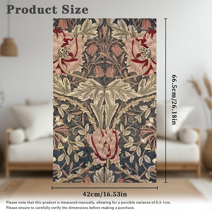 Sofa Recliner Headrest Cover, 2/Pcs, Vintage Acanthus Leaf Print - Image 6