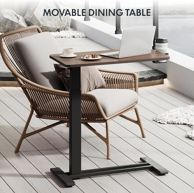 FLEXISPOT 32" Mobile Standing Desk Pneumatic Lift Computer Workstations - Image 7