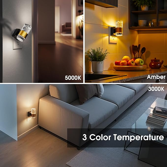 L LOHAS LED Night Lights Plug into Wall, Dusk-to-Dawn Sensor Night Light - Image 6