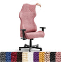 PAULATO BY GA.I.CO. Stretch Office & Gaming Chair Cover – Breathable Desk Computer Armchair Slipcover with Zipper – Bi-Elastic Stretchable Protector Machine Washable – Coral Pink (Office Chair) by PAULATOBYGAICO