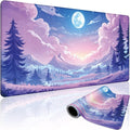 Mountain Moonlight Gaming Mouse Pad Desk Mat 31.5"x15.7" | Extended Mousepad, Non-Slip Rubber Base , Stitched Edges, for Computer/Laptop/Office/Home by Mcapirivo