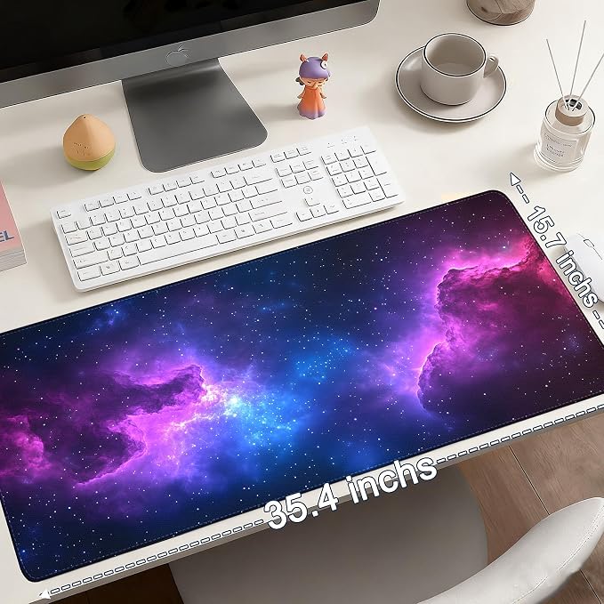 Mouse Pad Gaming - Desk Mat for Keyboard and Mouse - Large Mouse Pad for Desk, Mousepad (35.4" X 15.7") with Non-Slip Base, Desks Pad Mat Office and Home - Image 6