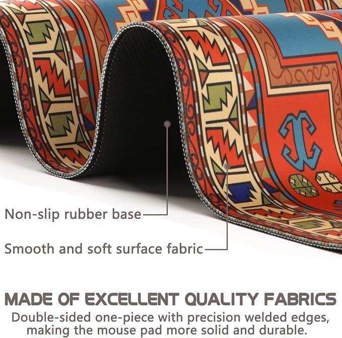 Mouse Pad Gaming - Desk Mat for Keyboard and Mouse - Large Mouse Pads for Desk, Gaming Mousepad with Non-Slip Base, Desks Pad (31.5" X 11.8") for Game, Office and Home - Image 2